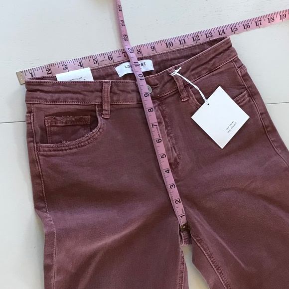 NWT LOVERVET WINE MID RISE BOOTCUT TRAIL JEANS - Picture 3 of 14